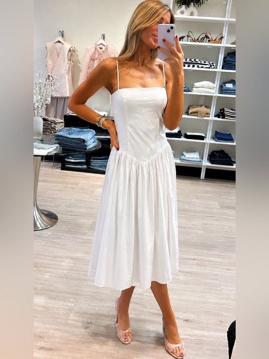 Amanda Uprichard Dresses & Skirts - Amanda Uprichard X Revolve Delora Drop Waist Midi Dress- Still Selling